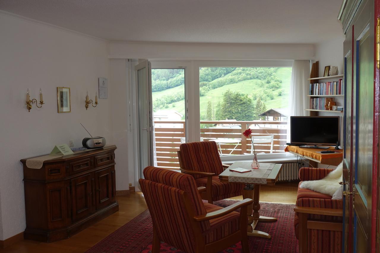Studio Willimann Haus Dala im 4 Stock Leukerbad Exteriör bild